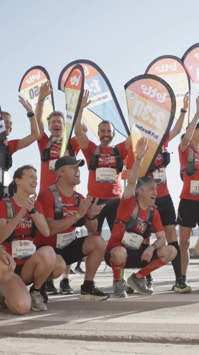 These incredible men and women of the Lotto Pacing Team have successfully guided you to the finishing time you’ve trained so hard for!🏅🎉 #runwiththechampions #brusselsleuven2025